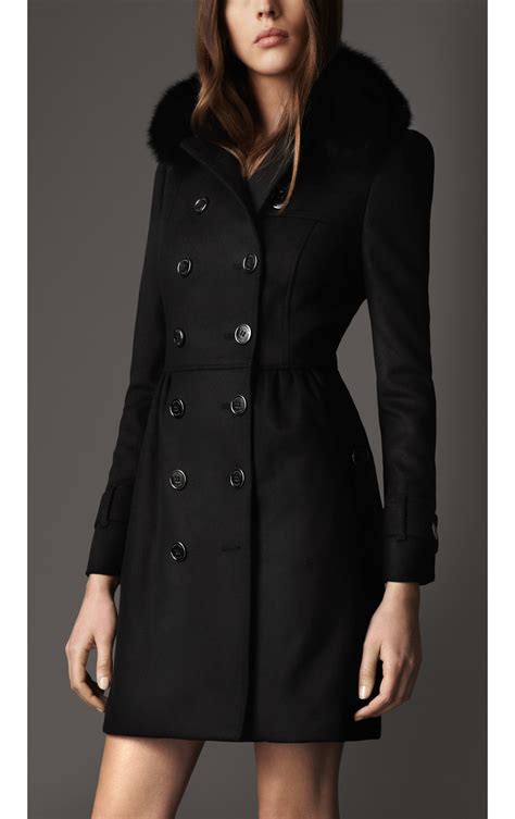 burberry trench coat fur collar|burberry trench coats damen.